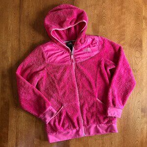 The North Face magenta plush hoodie L 14/16